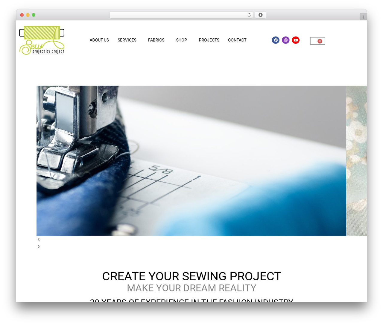 Theme WordPress OceanWP - sewprojectbyproject.com