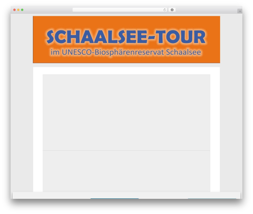 WordPress theme Responsive Pro - schaalsee-tour.de