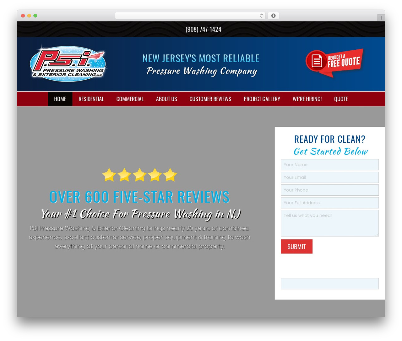 WordPress theme Beaver Builder Theme - pressurewashingnewjersey.com