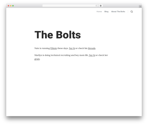 WordPress theme CoBlocks - boltron.com
