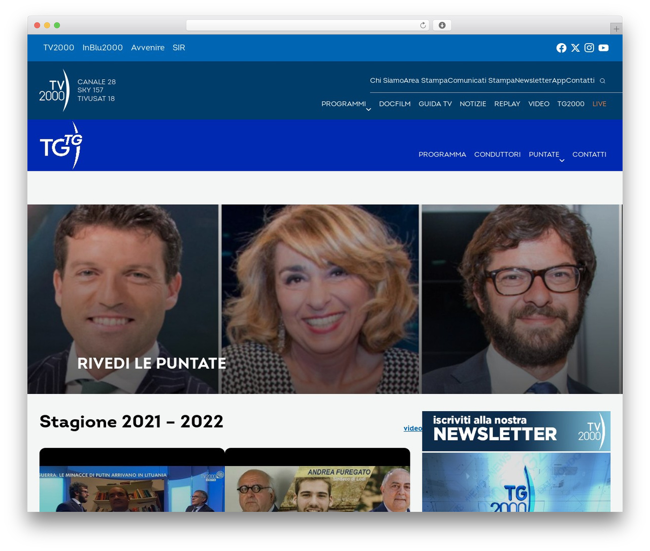 WordPress theme TV2000 Programma - tv2000.it/tgtg WordPress theme TV2000 Programma - tv2000.it/tgtg