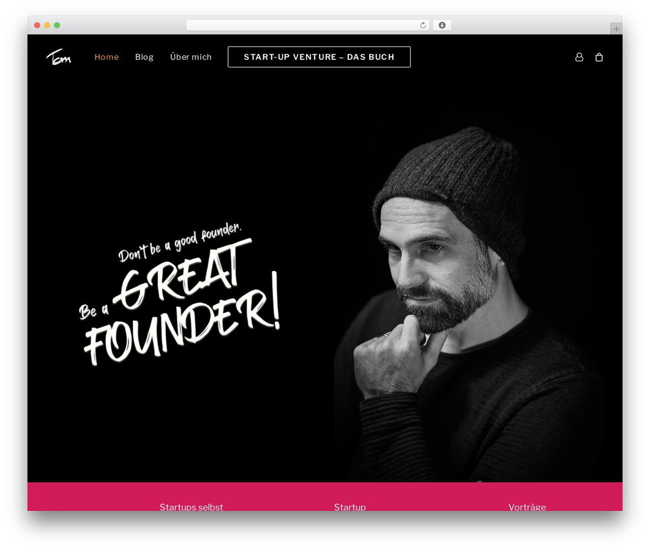 WordPress website theme Uncode - tomroethlisberger.com