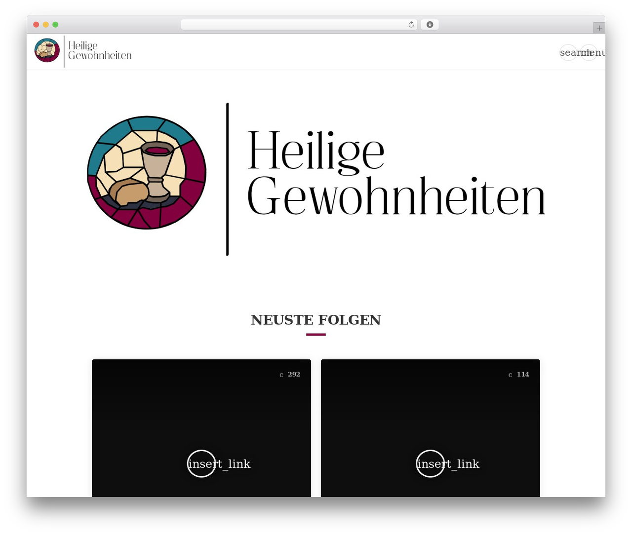 Wpcast WordPress theme - gewohnheit.ch