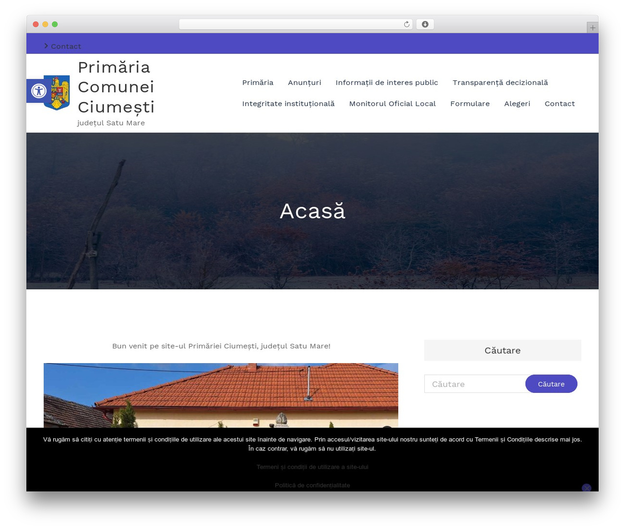 CloudPress WordPress theme - primariaciumesti.ro