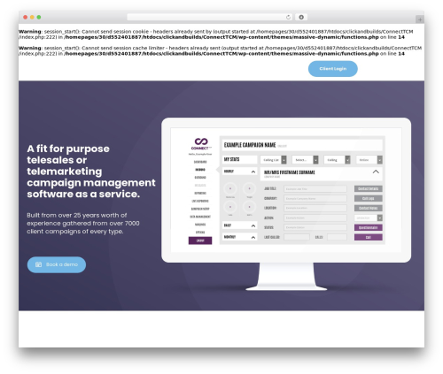 Massive Dynamic theme WordPress - connect-tcm.com