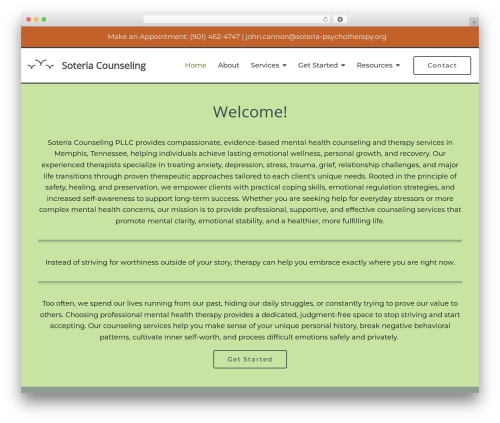Megatheme WordPress theme - soteriacounseling.com
