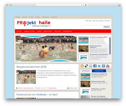 Quest theme WordPress - projekt-halle.com