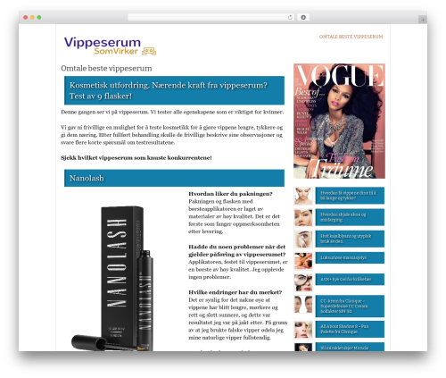 Theme WordPress BlogPress Codebase - vippeserumsomvirker.com