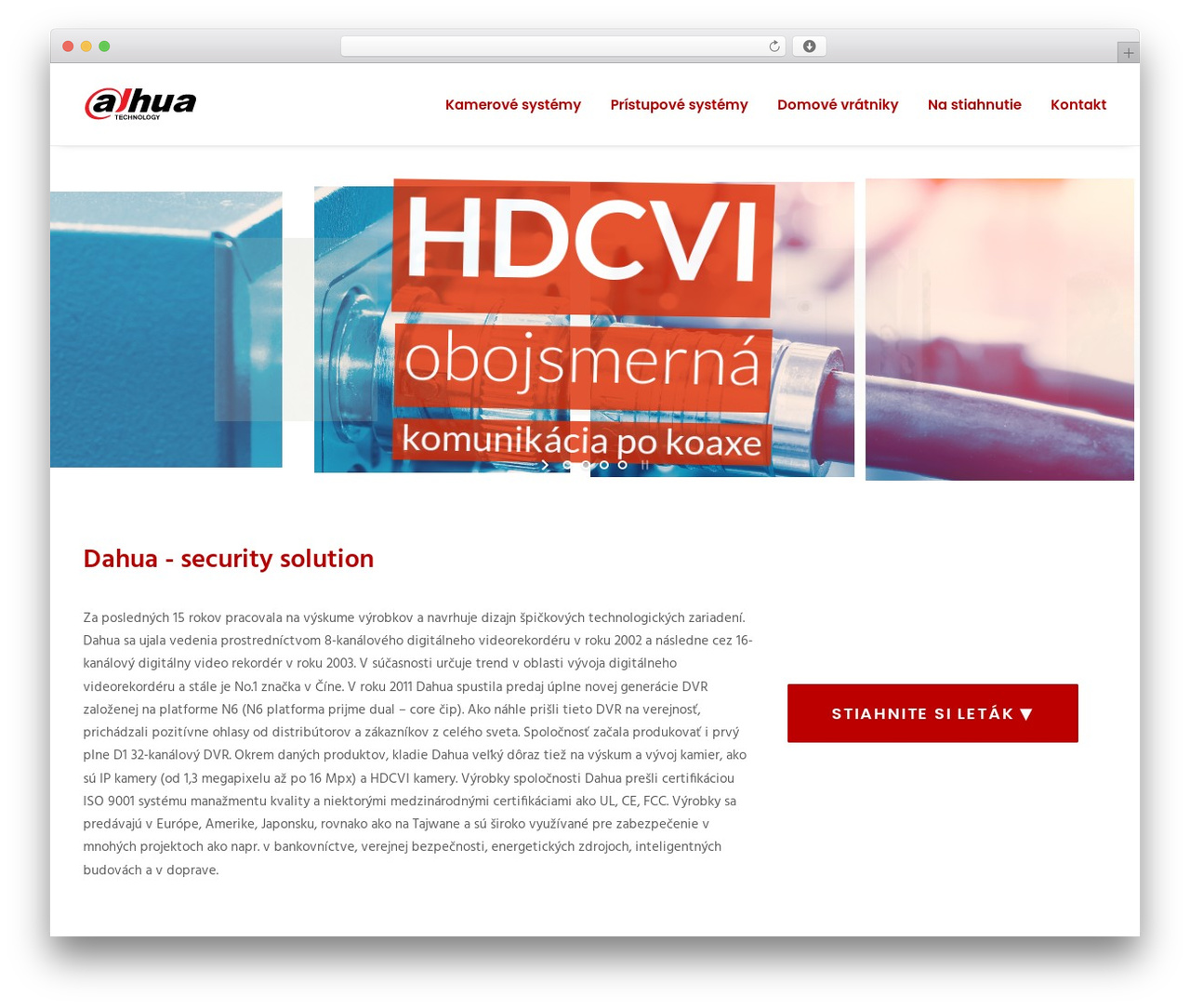 Uncode WP theme - dahua.sk