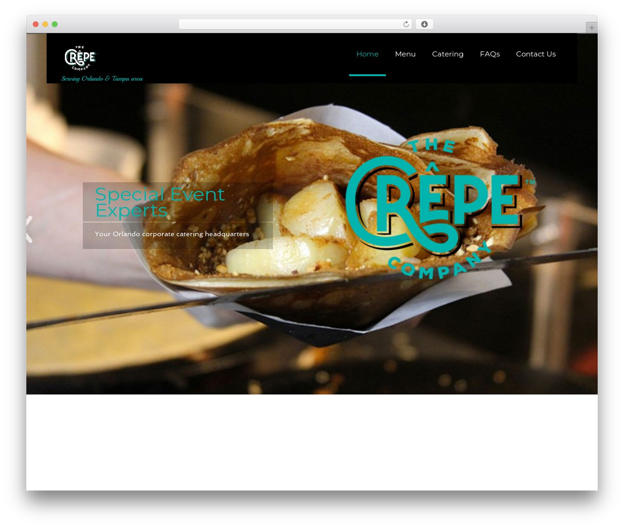 WordPress theme SKT Restaurant Pro - thecrepecompany.com