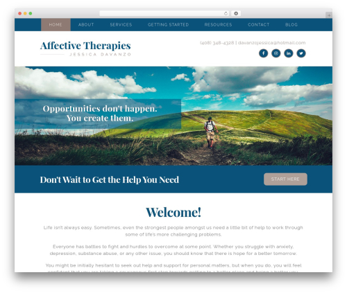 Bubbles / Brooklyn WordPress theme - affectivetherapies.com