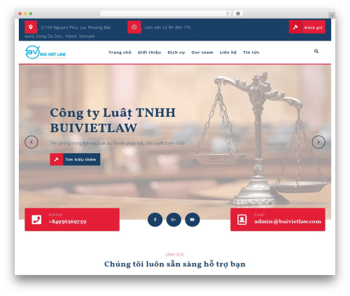 Law Firm Lite WordPress template for business - buivietlaw.com