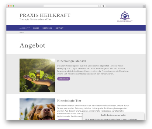 WordPress theme WPS - praxis-heilkraft.ch