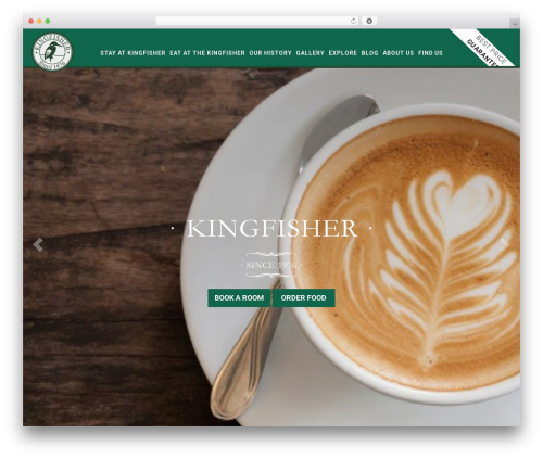 wp-bootstrap WordPress restaurant theme - kingfisherdublin.com