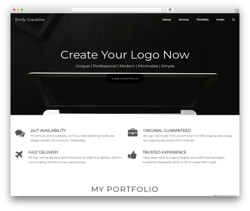 Cactus WordPress theme - emilygraceline.com