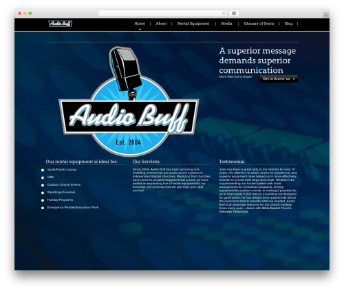 Devster WordPress theme - audiobuffokc.com