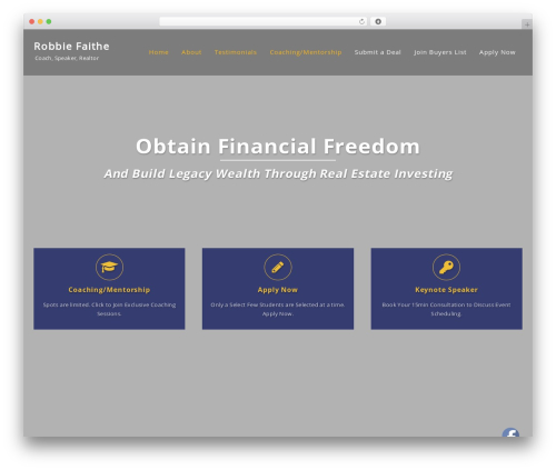 Featured Pro premium WordPress theme - robbiefaithe.com Featured Pro premium WordPress theme - robbiefaithe.com