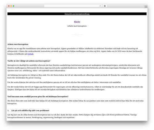 Theme WordPress Davis Blocks - klarity.org