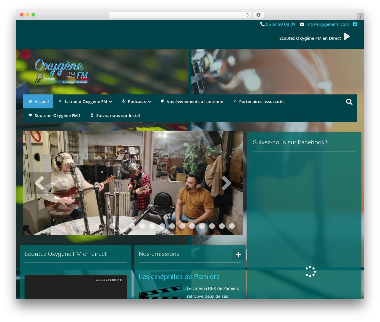WordPress theme 6temflex - oxygenefm.com