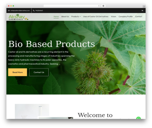 CiyaShop WordPress shop theme - castoroilderivatives.com