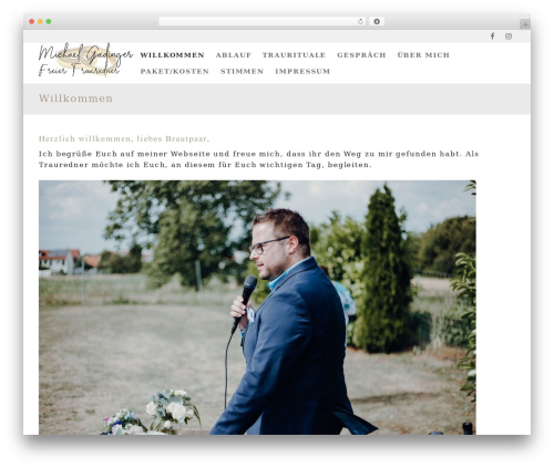 Customify WordPress theme - michael-gadinger.de