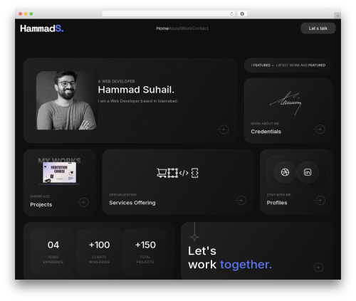 GridX WordPress theme - hammadsuhail.com