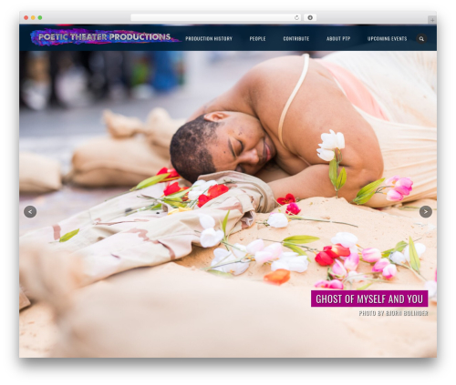 JamSession WordPress theme design - poetictheater.com