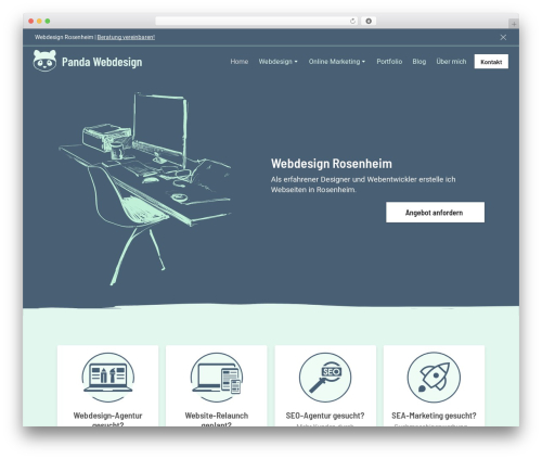 Panda Webdesign WordPress ecommerce theme - panda-webdesign.de