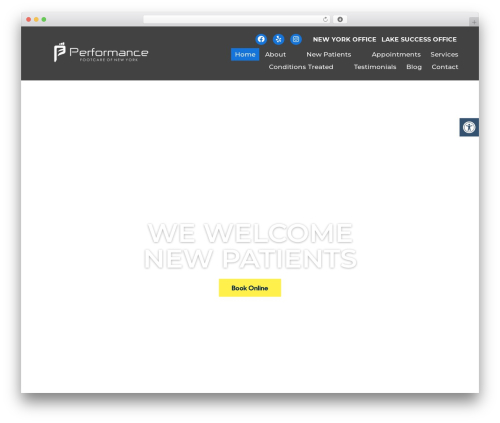 Parent Theme WordPress theme - performancefootcarenyc.com