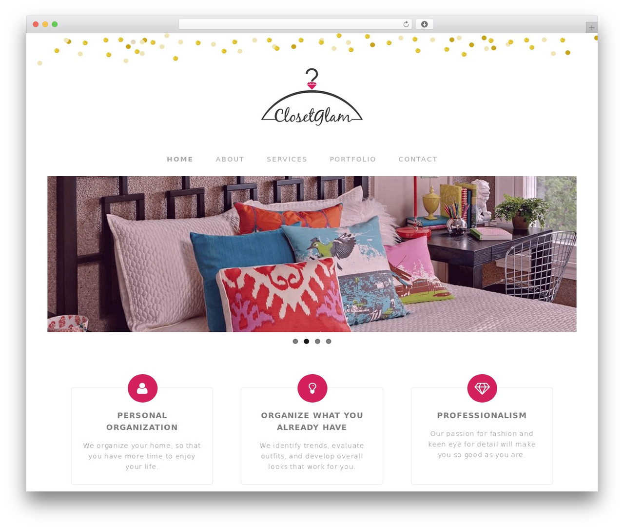 theme33 WordPress theme - closet-glam.com