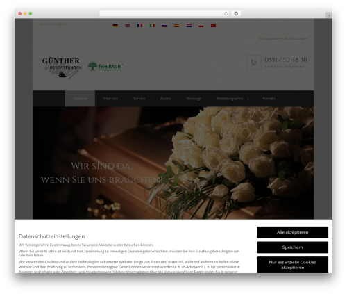 Trx_socials WordPress plugin - guenther-bestattungen.com