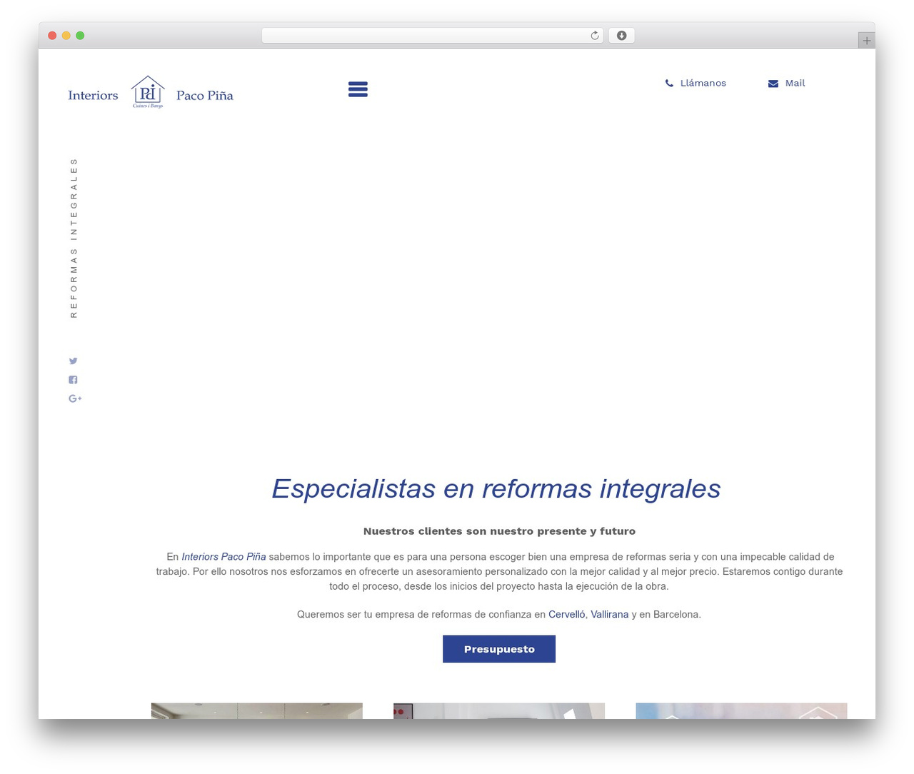 WordPress website theme Architect - reformascervello.com