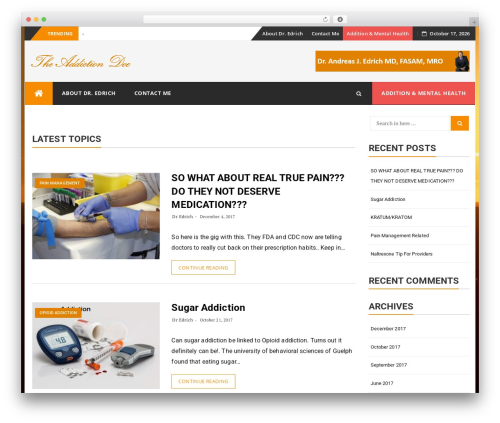 BfastMag WordPress theme - theaddictiondoc.com BfastMag WordPress theme - theaddictiondoc.com