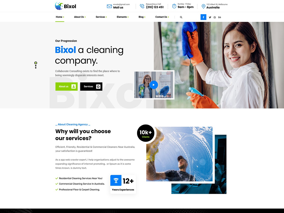 Bixol business WordPress theme