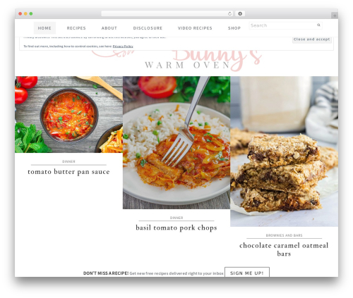 Cookd Pro WordPress theme - bunnyswarmoven.net