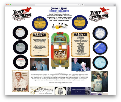 Honky theme WordPress - ponyexpressrecords.com