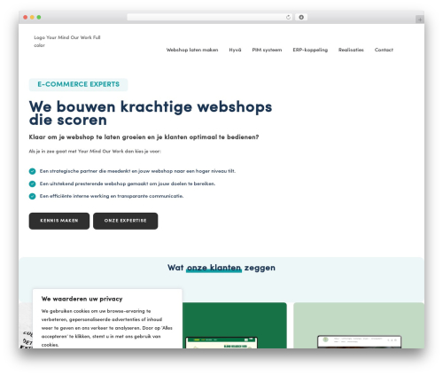 Sassio WordPress theme - yourmindourwork.be