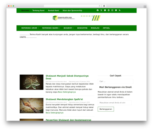 Superfast WordPress theme - dosenmuslim.com