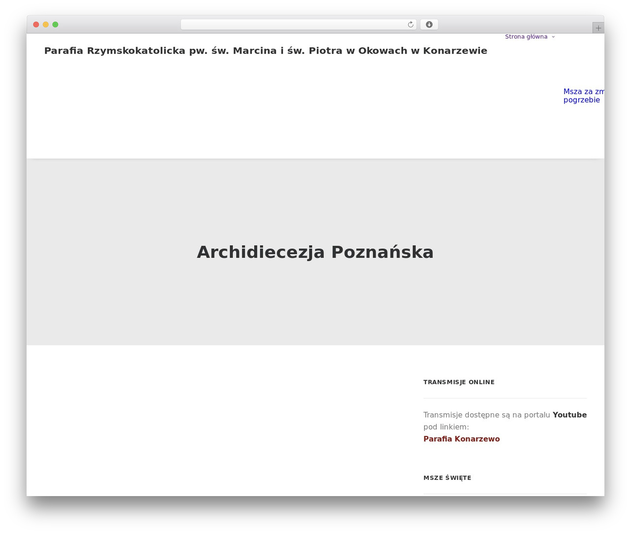 Uncode WordPress theme - parafiakonarzewo.pl Uncode WordPress theme - parafiakonarzewo.pl