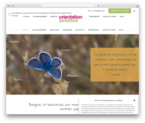 WordPress theme Fleur - orientation-solution.ch