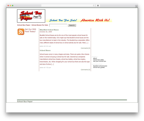 WordPress theme WordPress Classic - schoolbuspaper.com