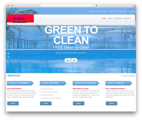 WordPress website theme cherry - scpoolrx.com