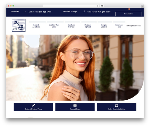 WordPress website theme Flex - 2020-eye-care.com