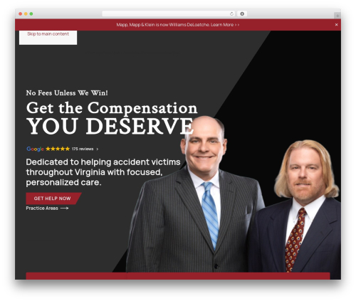 Array Framework best WordPress theme - wd-law.com