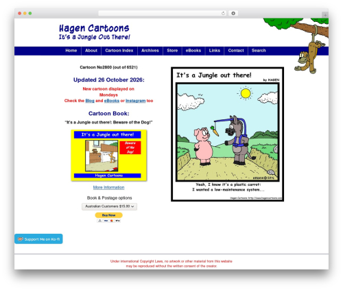 Basic Flexible best WordPress magazine theme - hagencartoons.com