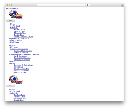 Lbg audio6 html5 shoutcast_history WordPress plugin - polkajammernetwork.org