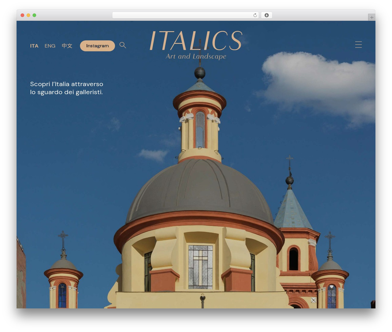 Italics garden WordPress theme - italics.art