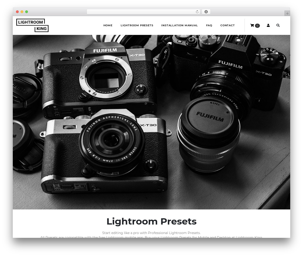 Fluidify child top WordPress theme - lightroomking.com