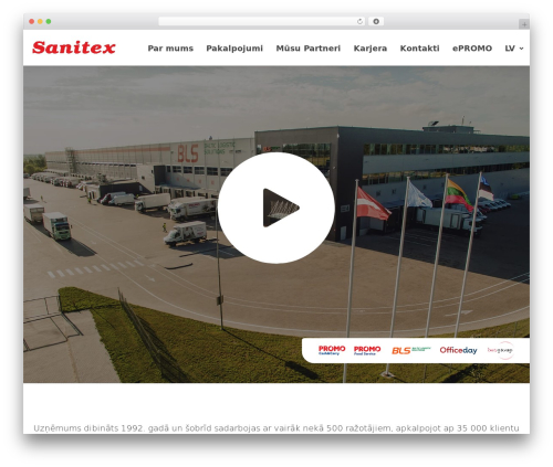 Theme WordPress Globy - sanitex.lv
