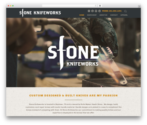 WordPress theme Stone Knifeworks - stoneknifeworks.com